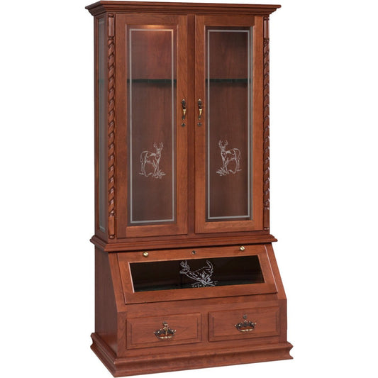 QW Amish 8 Gun Cabinet - 202L-G0-5009