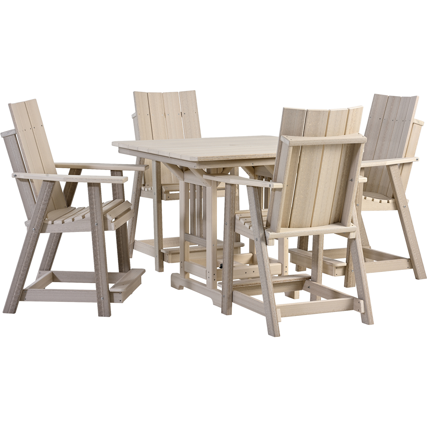 QW Amish Adirondack 44x44 Table (Select Height) - 121L-RHT4444