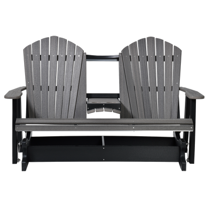 QW Amish Adirondack 5ft Glider with Folding Tray - 121L-AHBGS6000