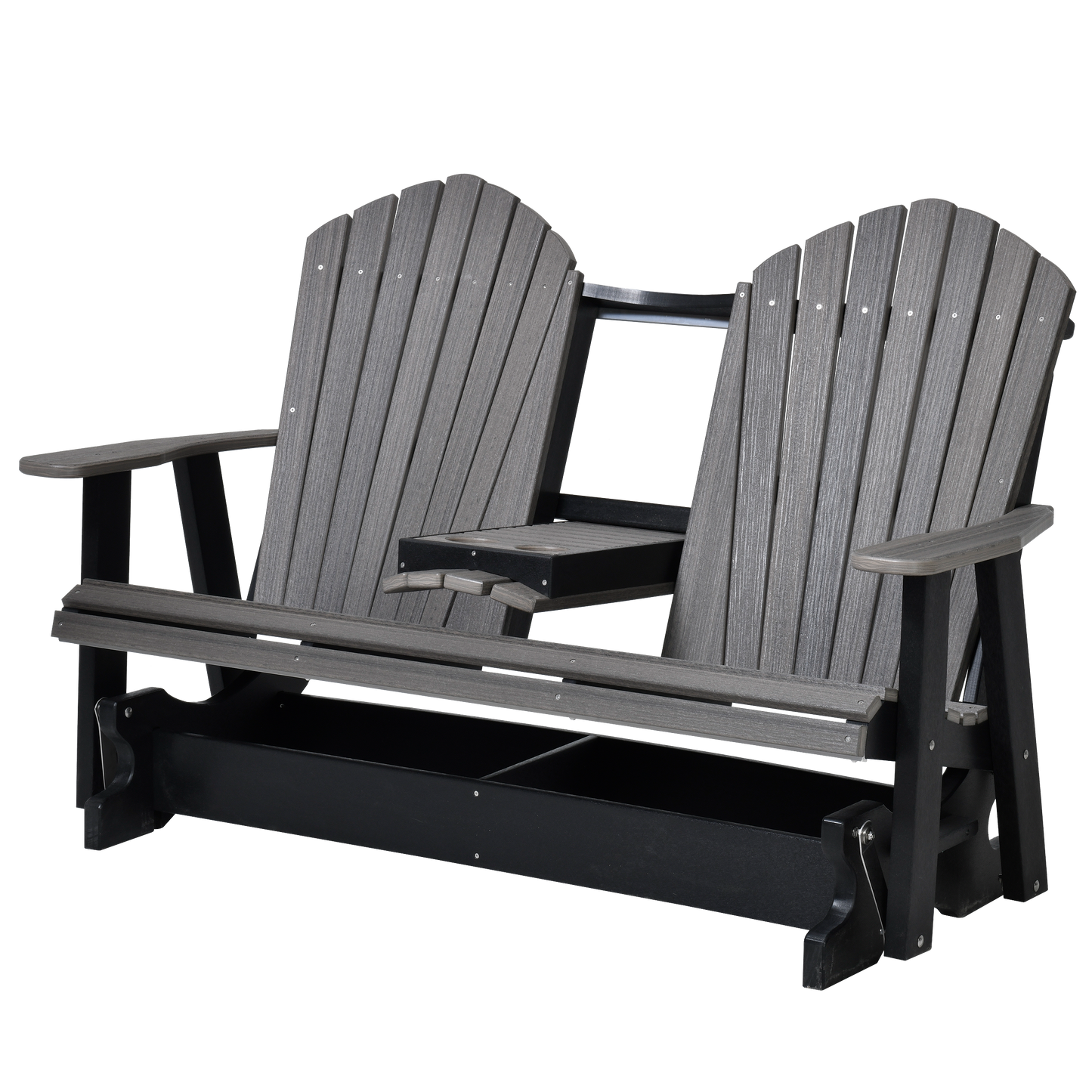 QW Amish Adirondack 5ft Glider with Folding Tray - 121L-AHBGS6000