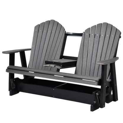 QW Amish Adirondack 5ft Glider with Folding Tray - 121L-AHBGS6000