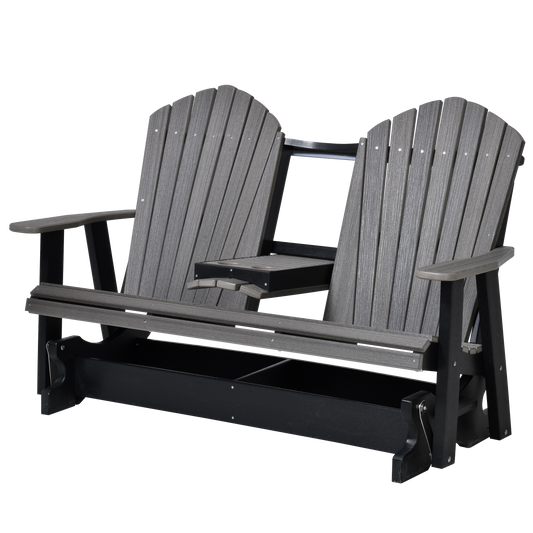 QW Amish Adirondack 5ft Glider with Folding Tray - 121L-AHBGS6000