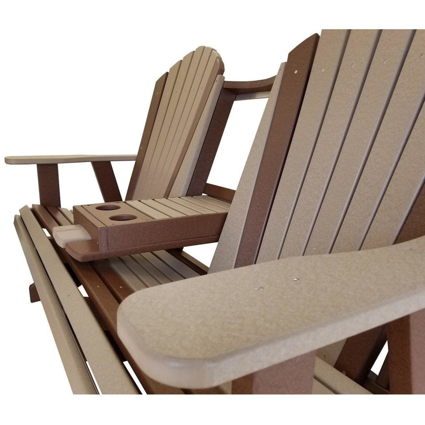 QW Amish Adirondack 5ft Glider with Folding Tray - 121L-AHBGS6000