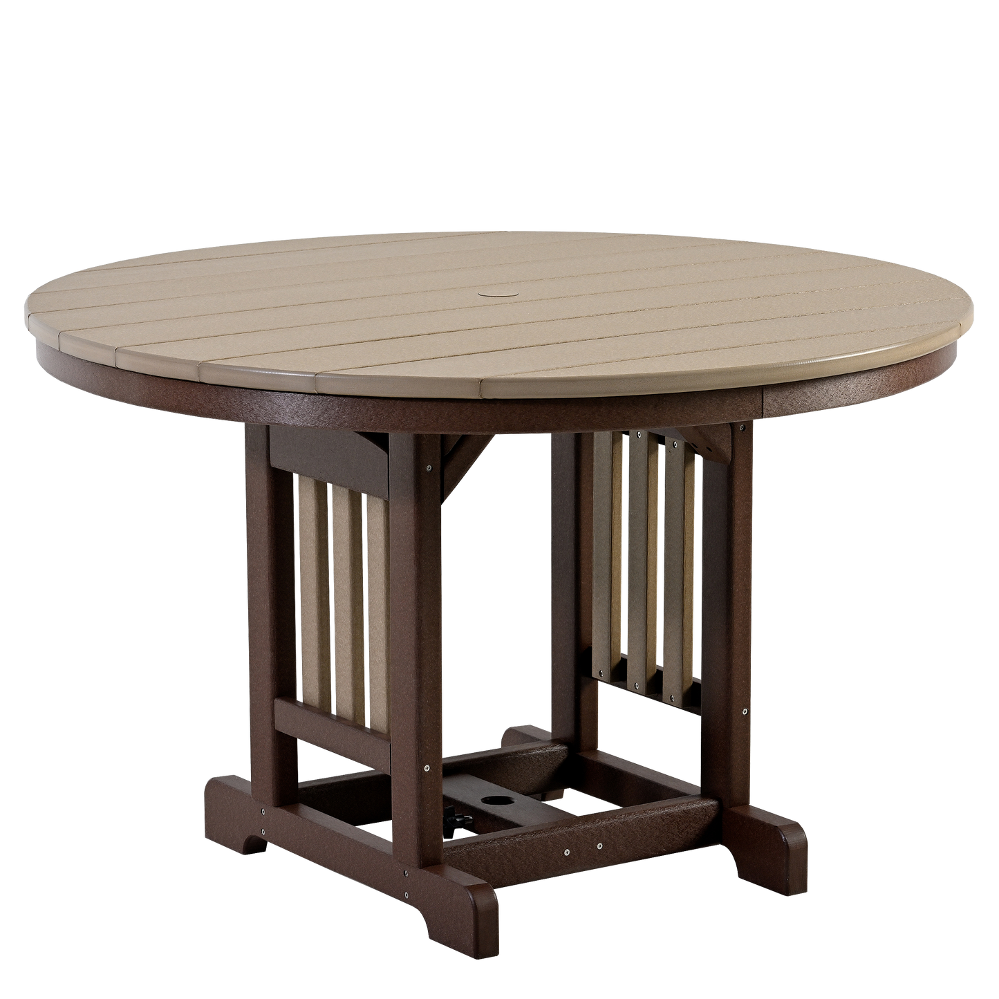 QW Amish Adirondack 5pc Round Dining Set - 121L-RT0048|4-ADIRDC