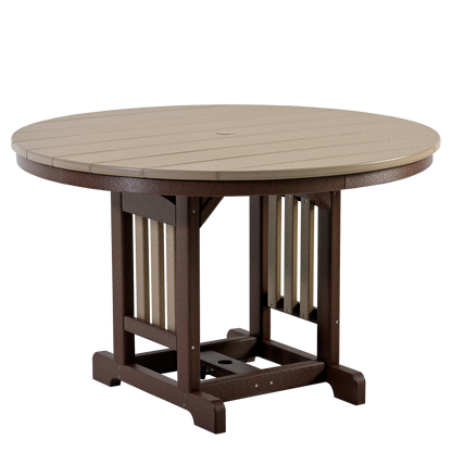 QW Amish Adirondack 5pc Round Dining Set - 121L-RT0048|4-ADIRDC