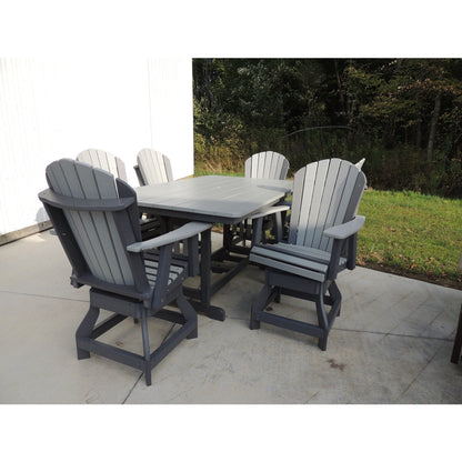QW Amish Adirondack 7pc Counter Swivel Set - 121L-CHT4472|6-ADIRCCS
