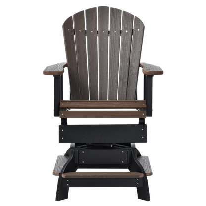 QW Amish Adirondack Swivel Counter Chair w/ Spring - 121L-ADIRCCS-SPR