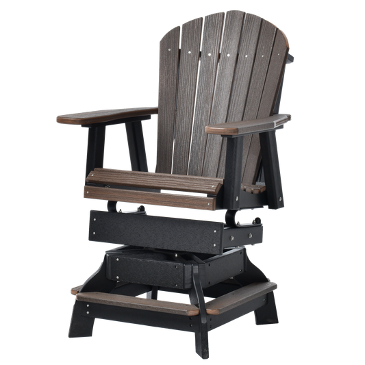 QW Amish Adirondack Swivel Counter Chair w/ Spring - 121L-ADIRCCS-SPR