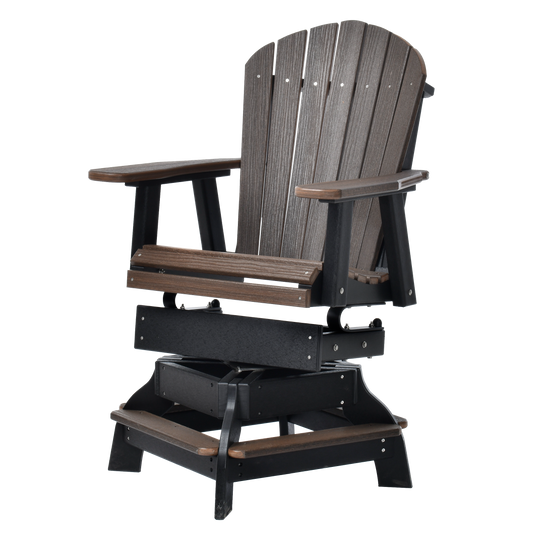 QW Amish Adirondack Swivel Counter Chair w/ Spring - 121L-ADIRCCS-SPR