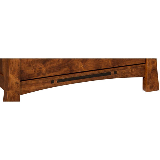 QW Amish Arts & Crafts Single Pedestal Desk with Optional Hutch - 124B-LA-AC-326-SP