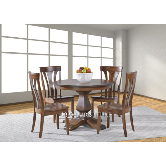 QW Amish Ashley Single Pedestal Table - 371Y-ASHLEY-SINGLE
