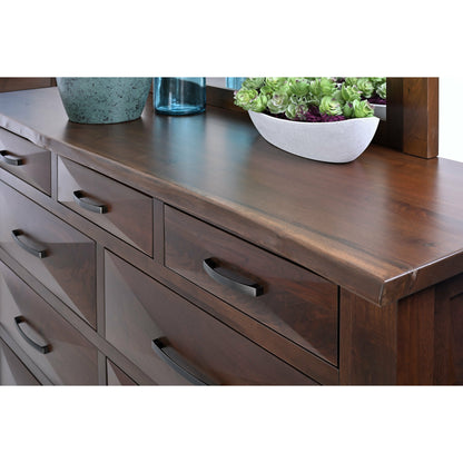 QW Amish Atley Live Edge 5pc Set w/ Storage Bed - 857W-ATL-5PC-LE-STORAGE-FU