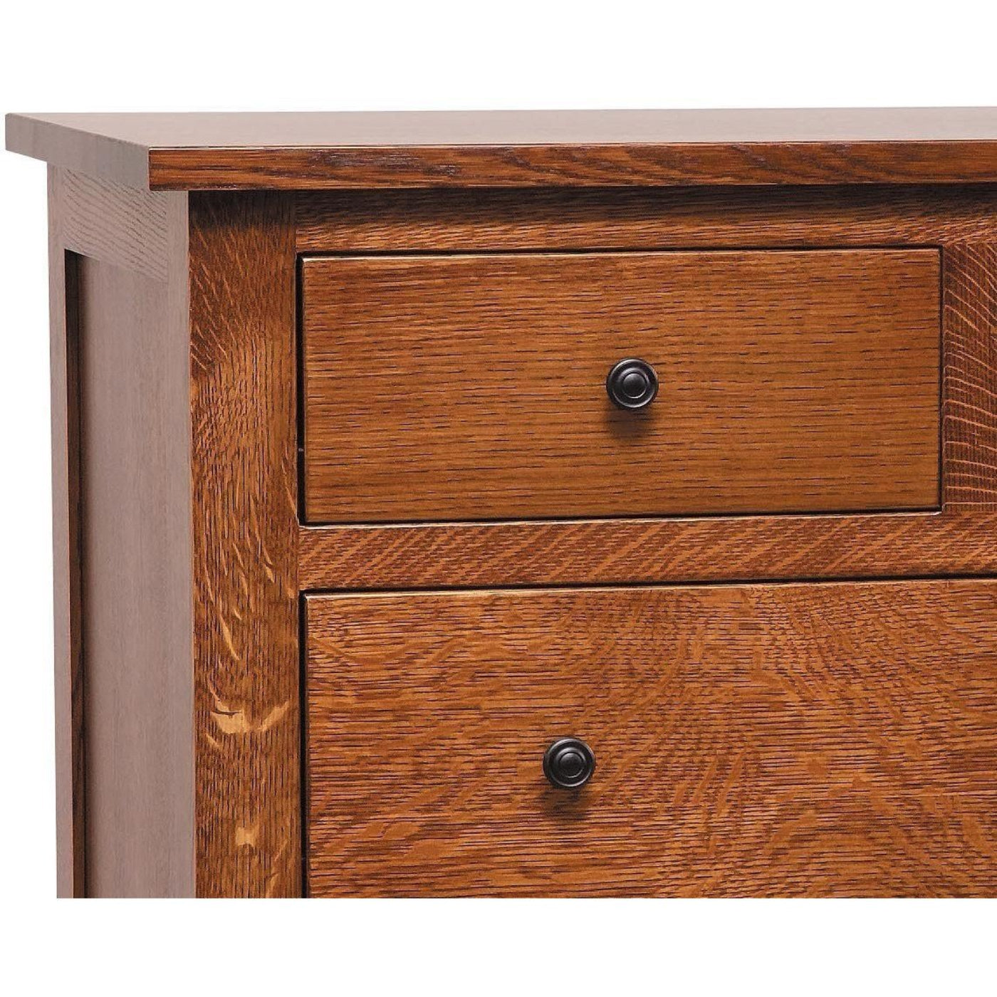 QW Amish Barrs Mills Mission Low Dresser w/ Tri-View Mirror Option - 108M-41