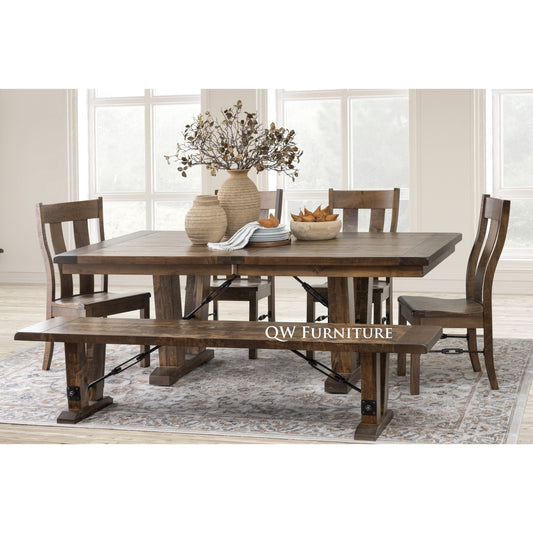 QW Amish Bayfield Plank Table - 371Y-BAYFIELD
