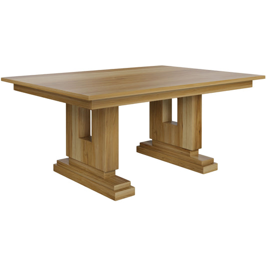 QW Amish Boca Double Pedestal Table - 371Y-BOCA-DBL