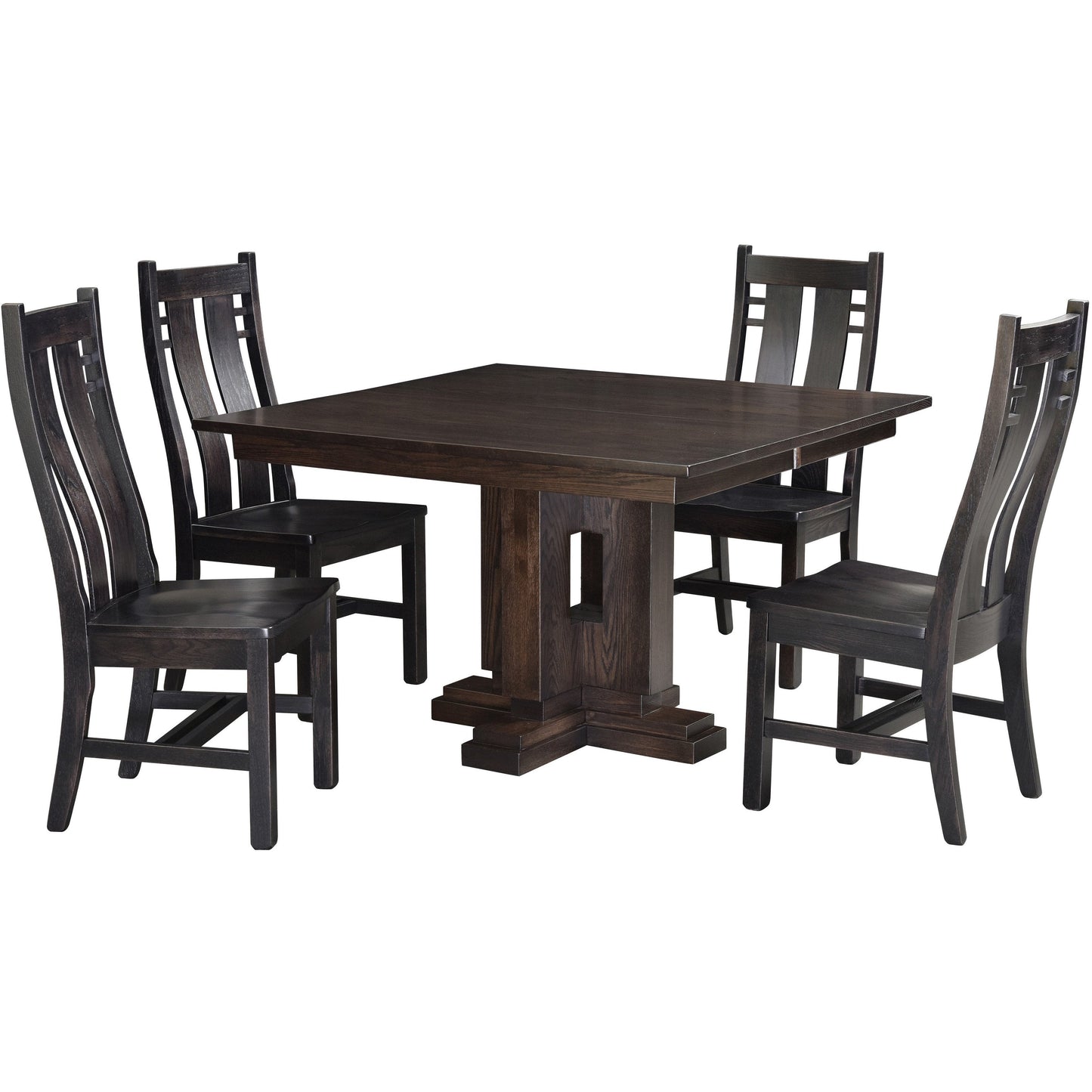 QW Amish Boca Single Pedestal Table - 371Y-BOCA