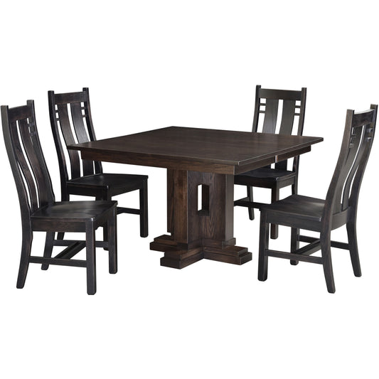 QW Amish Boca Single Pedestal Table - 371Y-BOCA