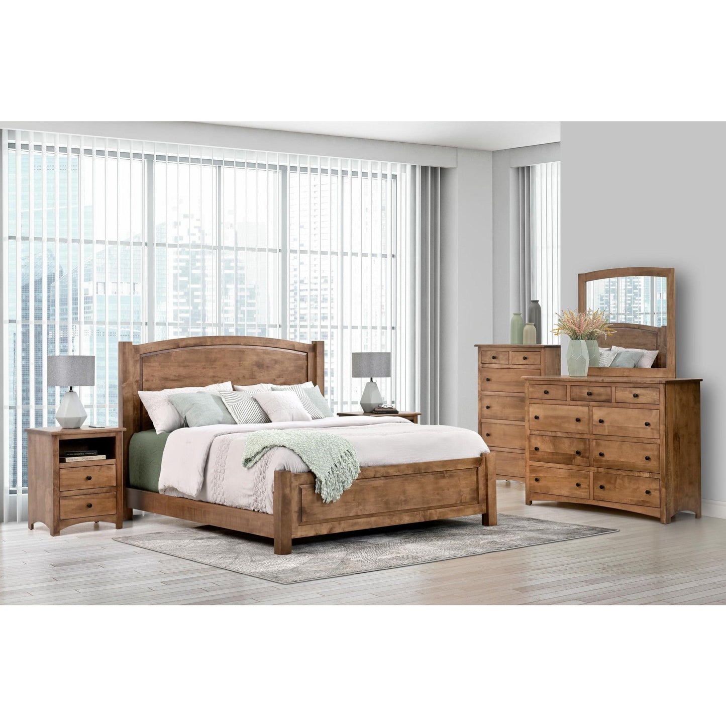 QW Amish Charlotte Bed - 857W-CL-511-TW