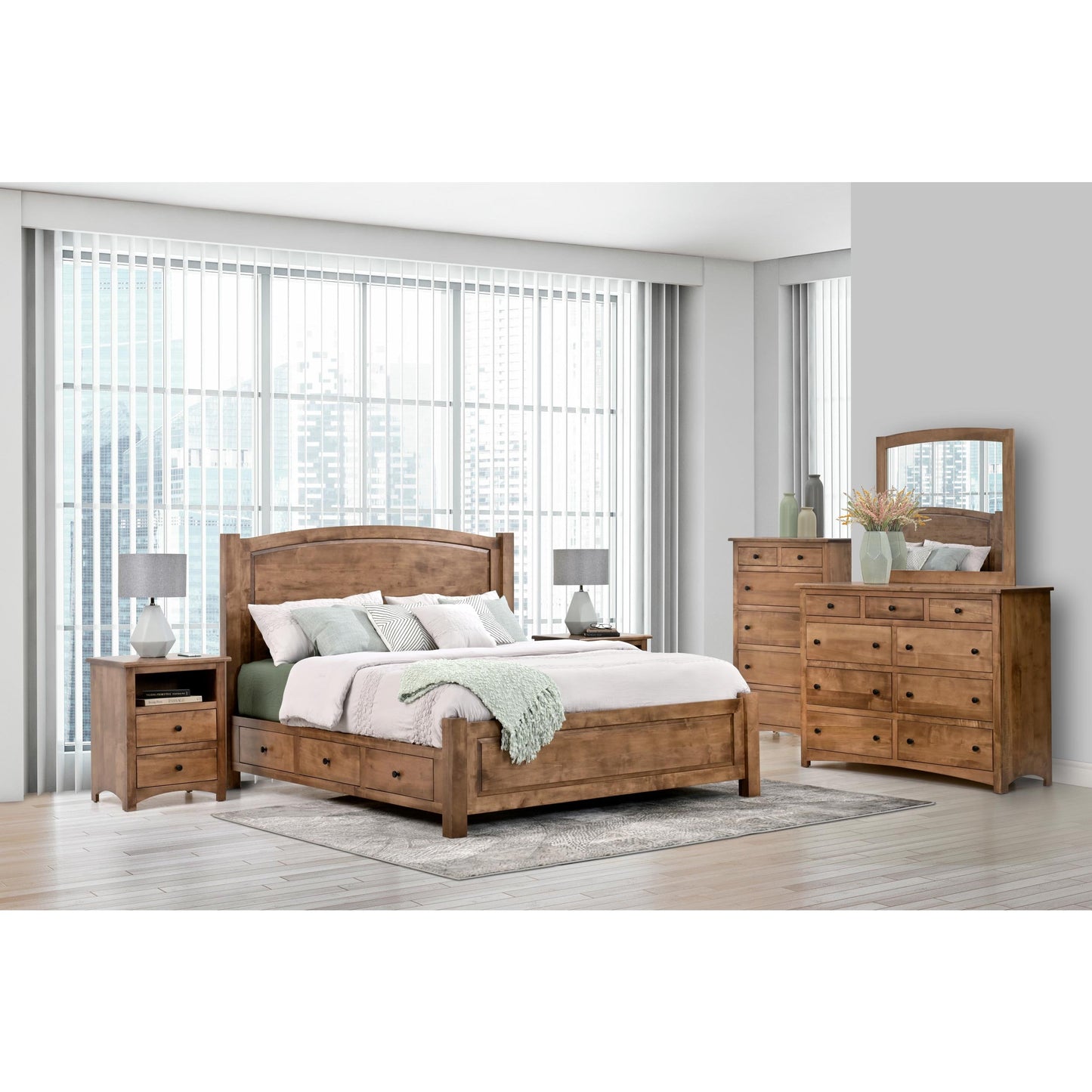 QW Amish Charlotte High Dresser w/ Optional Mirror - 857W-CL-311-DR