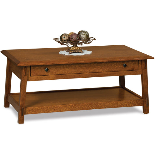 QW Amish Colbran Open Coffee Table w/ Optional Lift Top - 639V-FVCT-CB