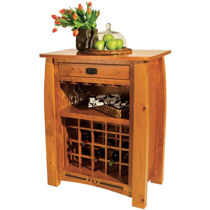 QW Amish Colebrook Wine Cabinet - 810C-COW3543