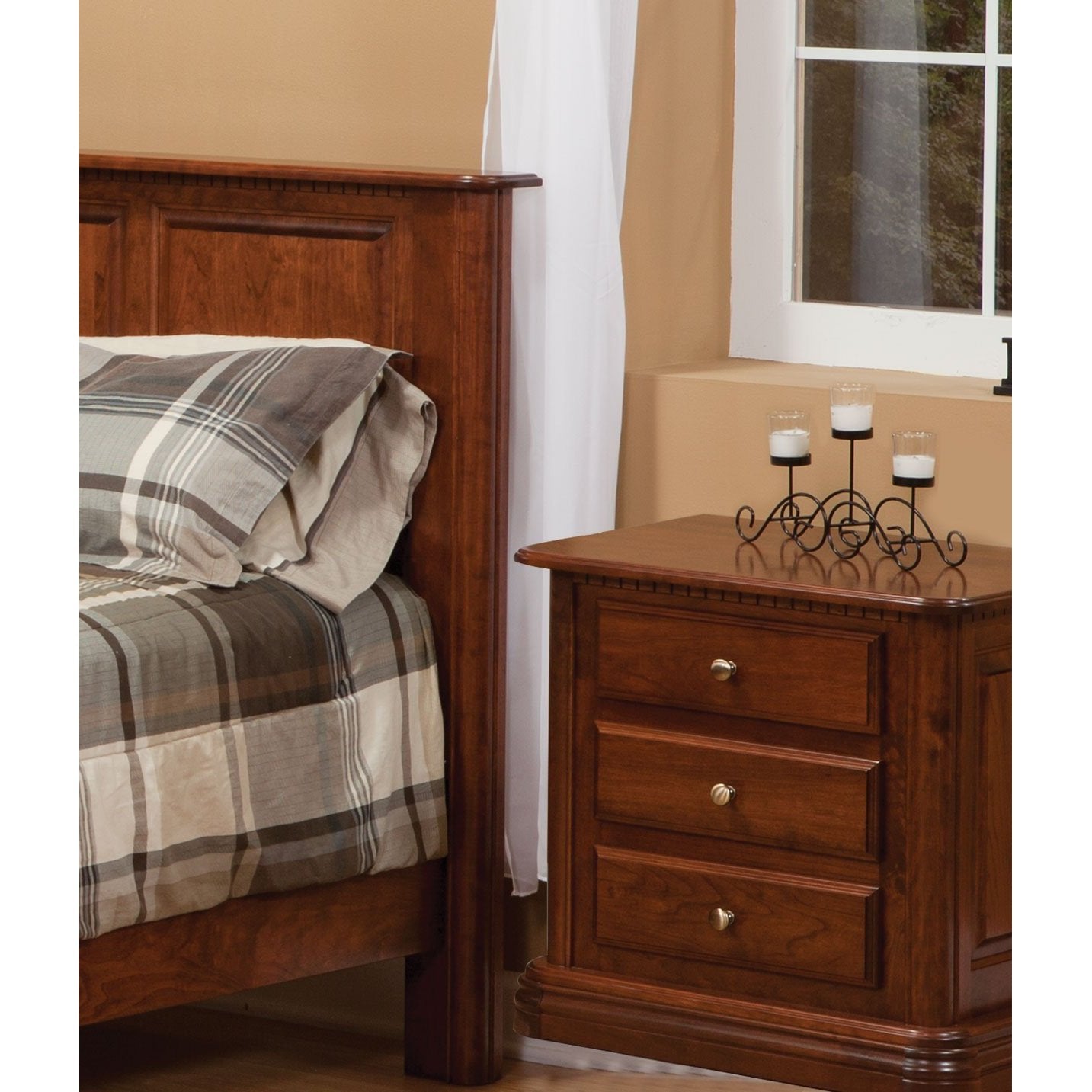 QW Amish Colonial 5pc Set - 208L-COLONIAL-QN 5PC SET