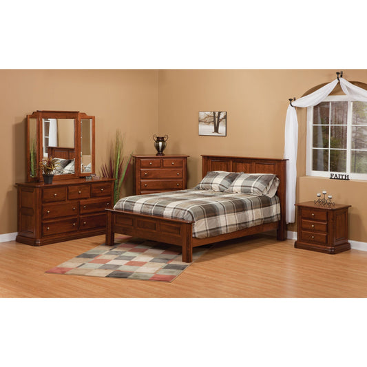 QW Amish Colonial 5pc Set - 208L-COLONIAL-QN 5PC SET