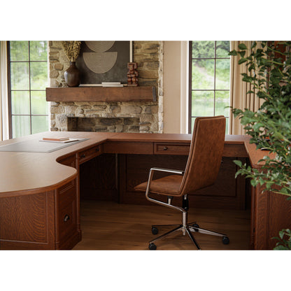 QW Amish Covington U-Shape Desk with Optional Hutch - 126N-CUSD