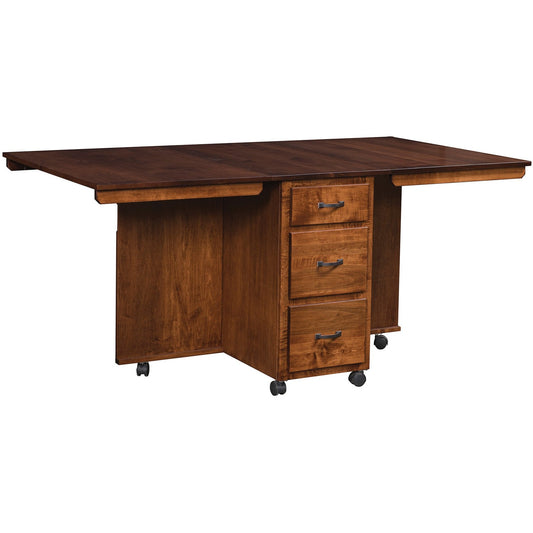 QW Amish Cutting Table - 206S-122-3DCT