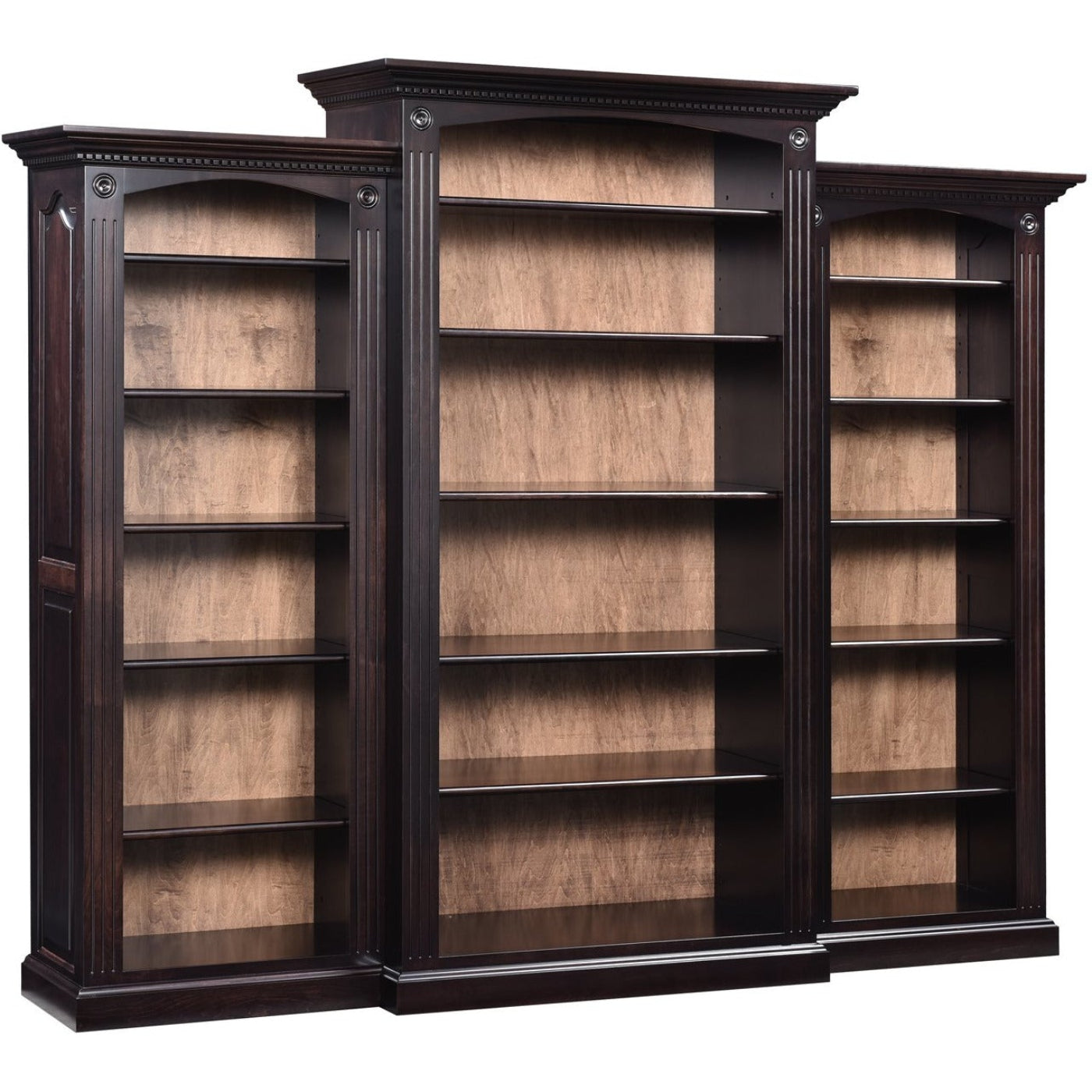 QW Amish Deluxe Bookcase 3pc Set - 202L-GO-3103