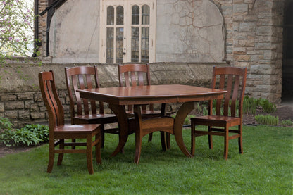 QW Amish Galveston Single Pedestal Table - 371Y-GALVESTONSGL