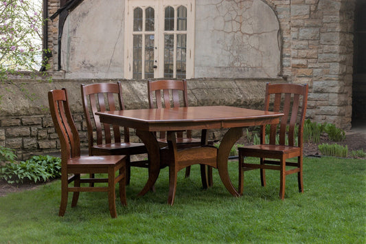 QW Amish Galveston Single Pedestal Table - 371Y-GALVESTONSGL