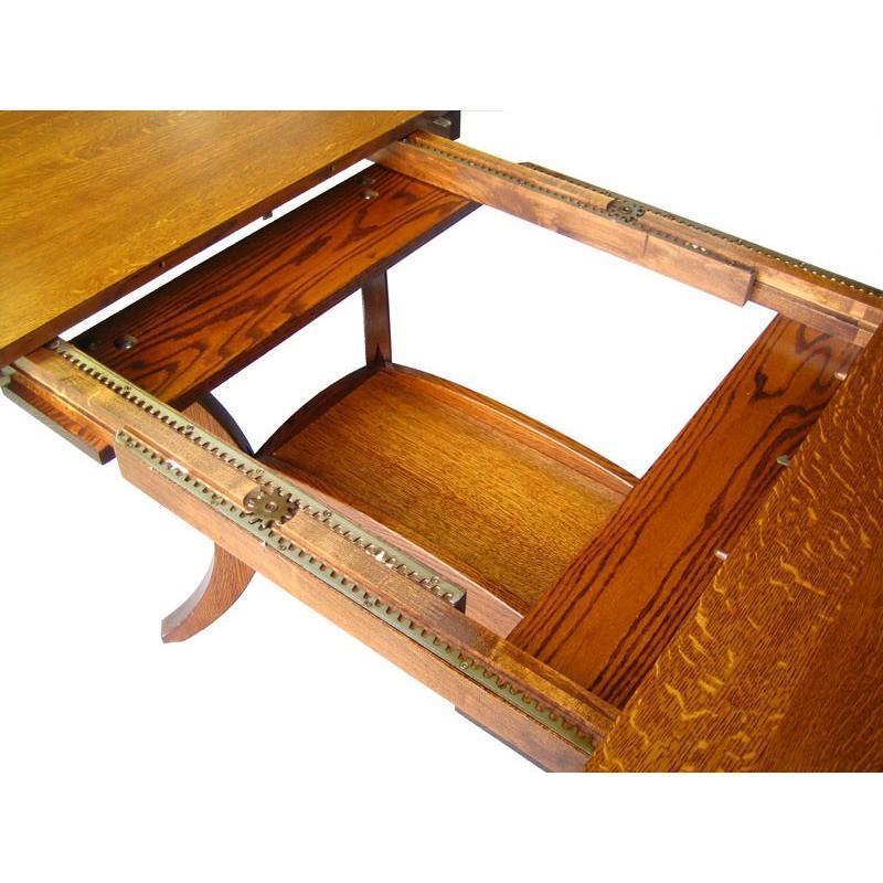 QW Amish Galveston Single Pedestal Table - 371Y-GALVESTONSGL