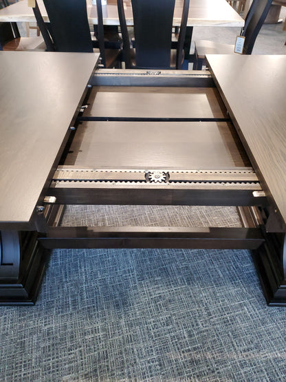 QW Amish Georgetown 9pc Set - 371Y-LEXINGTON|258M-CRA-401-SIDE-ADD STRETCH-FAB