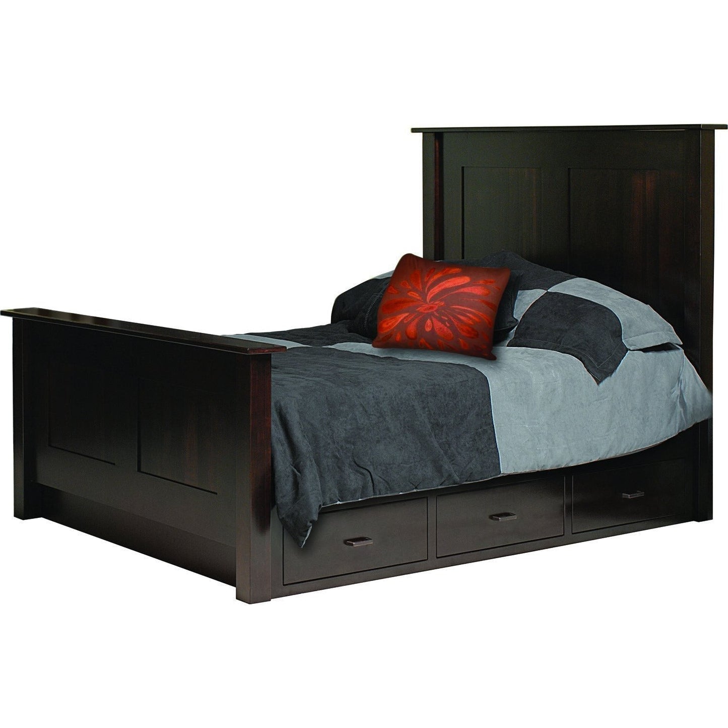 QW Amish Horizon Shaker Bed with Storage Option - 252B-HOQ