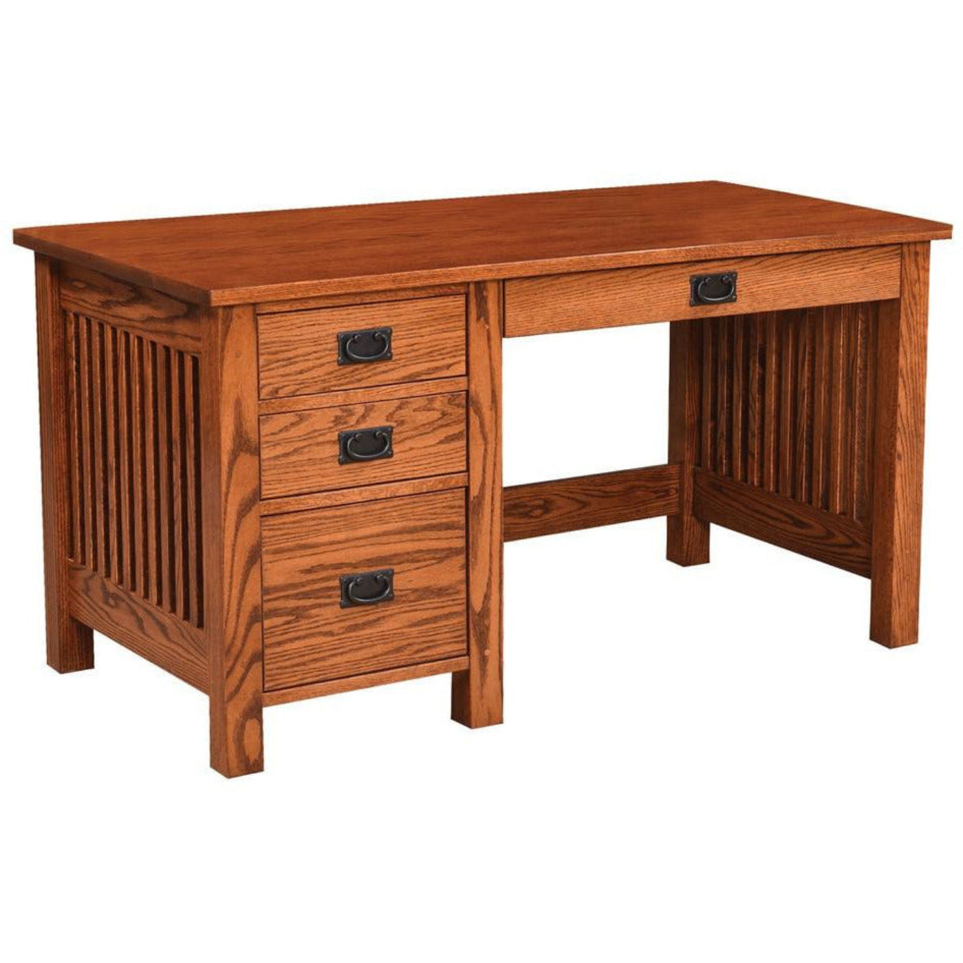 QW Amish JD Mission 56" Desk w/ Optional Hutch - 162T-3056CWD