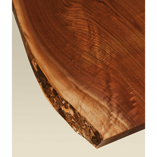 QW Amish Kalispel 48" Square Live Edge Coffee Table - 329V-KL4848C