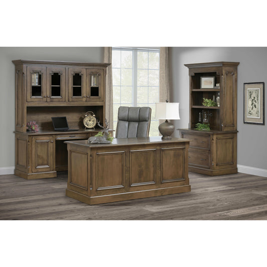 QW Amish Kensington Lateral File with Optional Bookshelf - 450C-KING-1804