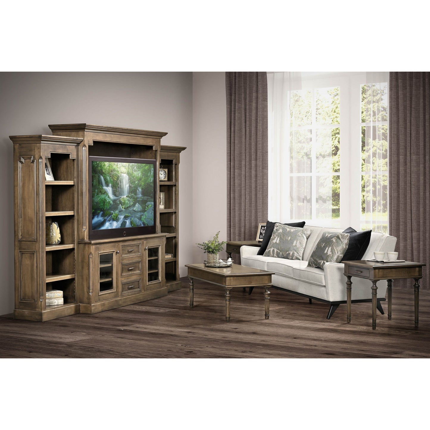 QW Amish Kensington Sofa Table - 450C-KING-1833