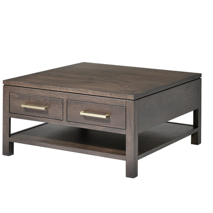 QW Amish Leon 36" x 36" Coffee Table - 857W-L-804-CT