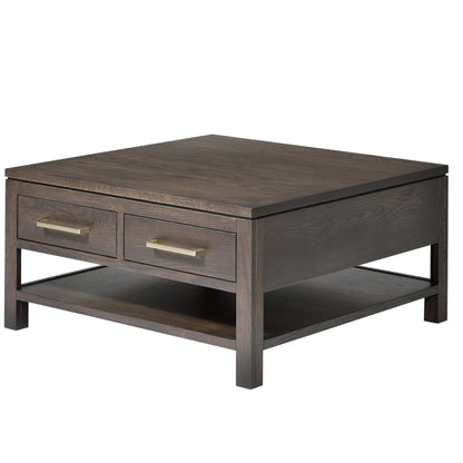 QW Amish Leon 36" x 36" Coffee Table - 857W-L-804-CT