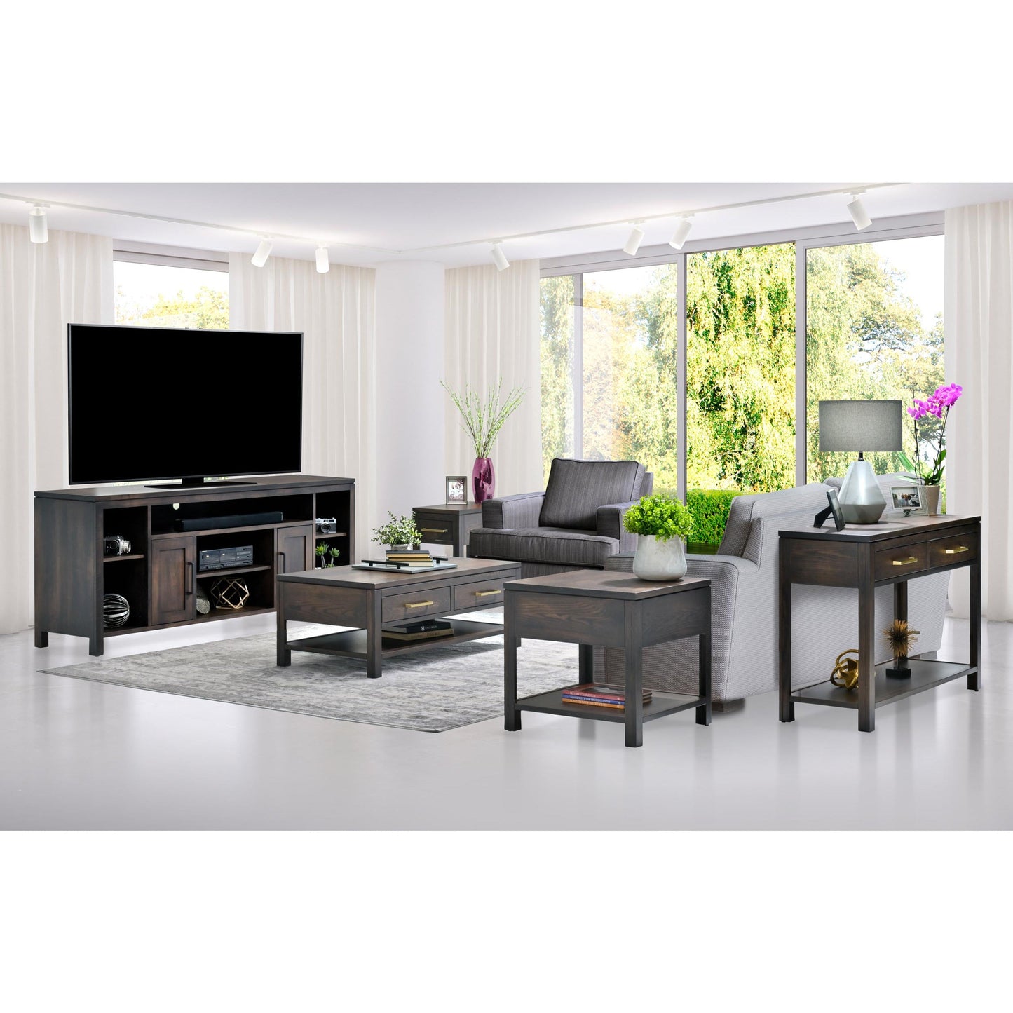 QW Amish Leon 36" x 36" Coffee Table - 857W-L-804-CT