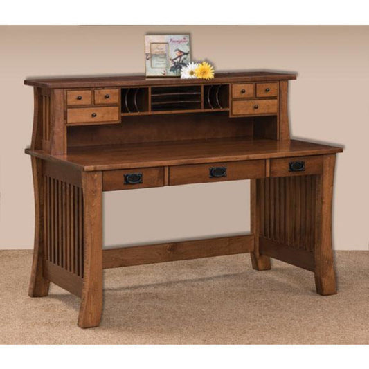 QW Amish Liberty 56" Writing Desk w/ Optional Hutch - 162T-3056LBWD