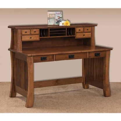 QW Amish Liberty 56" Writing Desk w/ Optional Hutch - 162T-3056LBWD