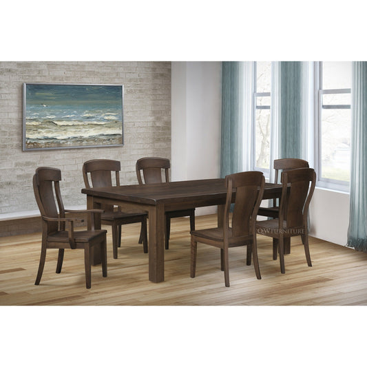 QW Amish Lodge Table - 115T-LODGE-1-7/8WM,4X4