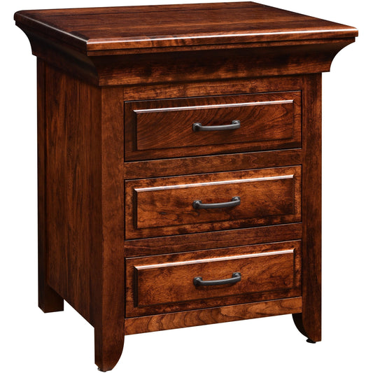 QW Amish Marcella 3 Drawer Nightstand - 139B-MB4693