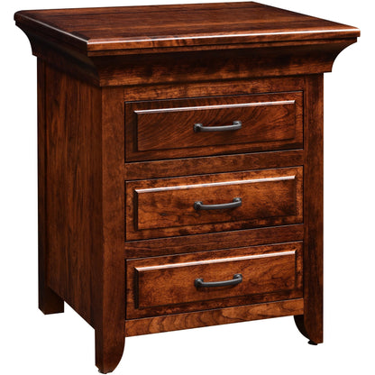 QW Amish Marcella 3 Drawer Nightstand - 139B-MB4693