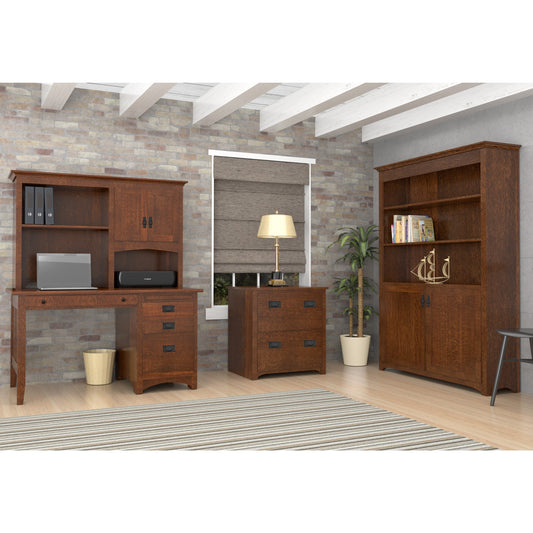 QW Amish Mission Loft Corner Desk w/ Optional Hutch - 109L-MCD