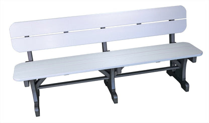QW Amish Patio Bench w/ Back (choose your size) - 121L-BWB1536