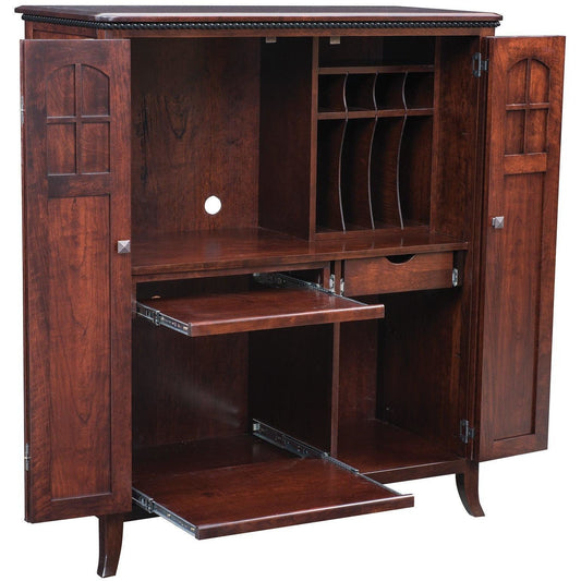 QW Amish Petite Mt Eaton Computer Armoire
